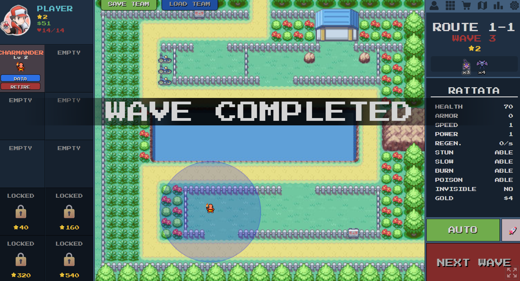 PokePath TD Game Screenshot